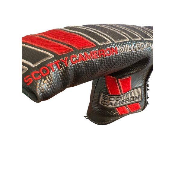 Scotty Cameron Milled Putters Headcover Titleist Golf Club Cover Black & Red - Picture 3 of 7
